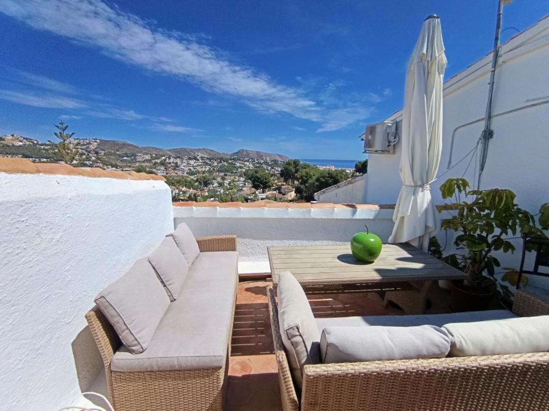 Atico-Penthouse En Moraira Con Vistas Al Mar Daire Teulada Dış mekan fotoğraf