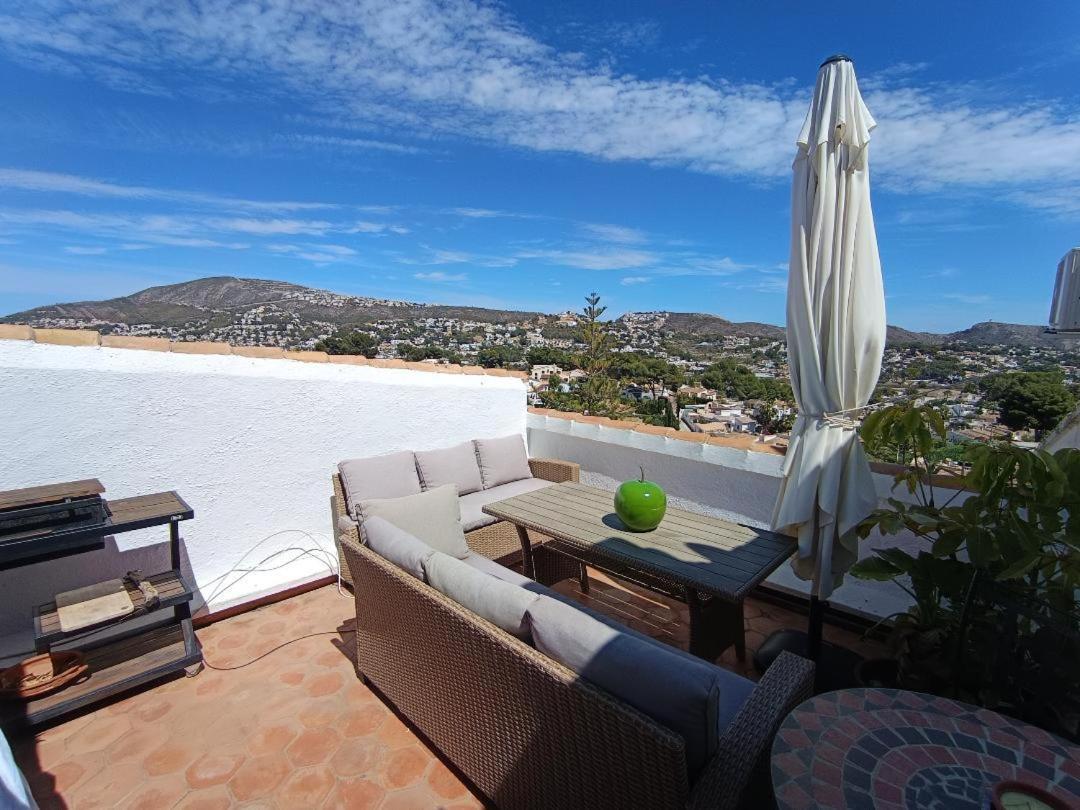 Atico-Penthouse En Moraira Con Vistas Al Mar Daire Teulada Dış mekan fotoğraf
